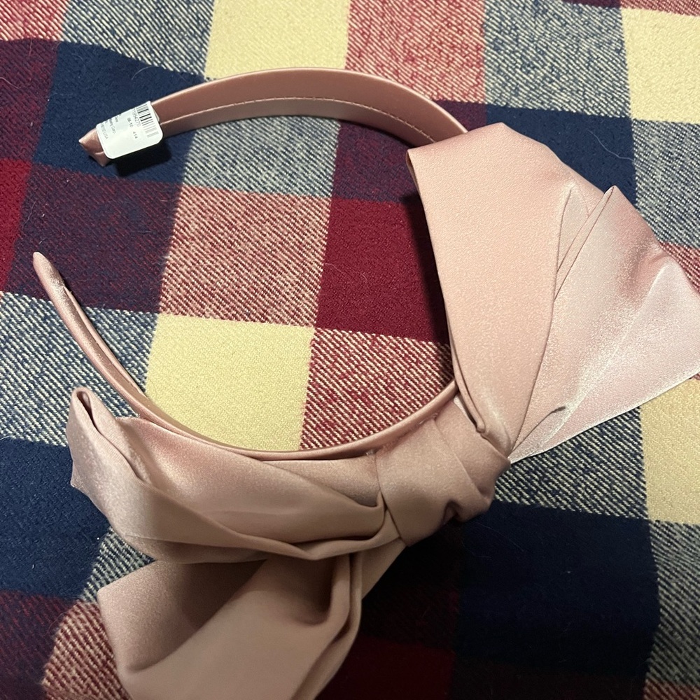 Claire's Pink Large Bow Headband